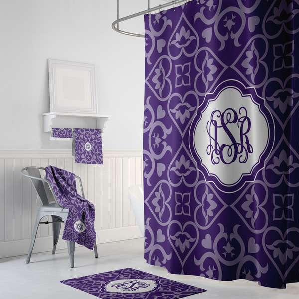 Lotus Flower Bath Towel Sets - 3-piece - In Context