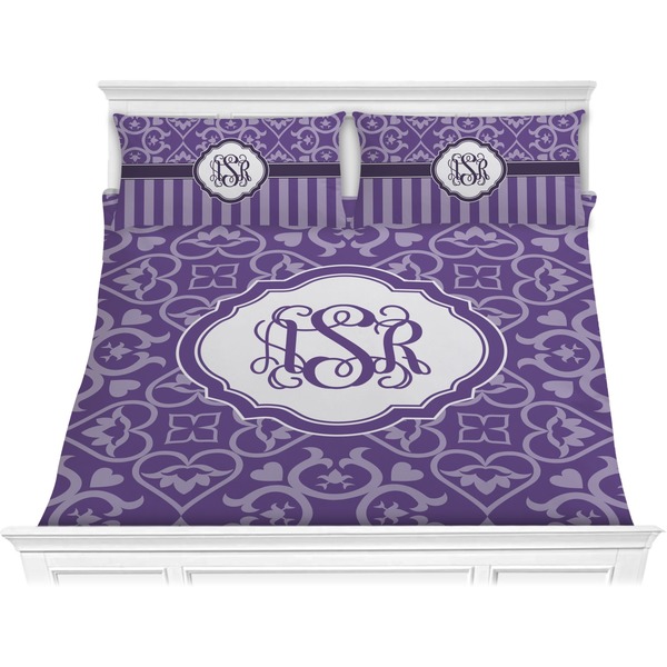 Custom Lotus Flower Comforter Set - King (Personalized)