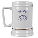 Lotus Flower Beer Stein (Personalized)