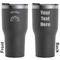 Lotus Flower Black RTIC Tumbler - Front and Back