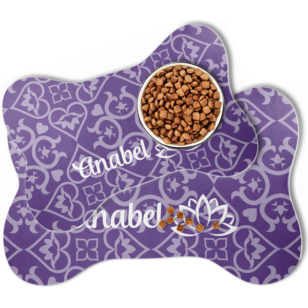 Lotus Flower Bone Shaped Dog Mats - MAIN