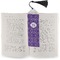 Lotus Flower Bookmark with tassel - In book