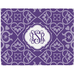 Lotus Flower Woven Fabric Placemat - Twill w/ Monogram