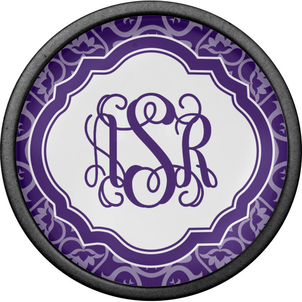 Lotus Flower Cabinet Knob - Black - Front