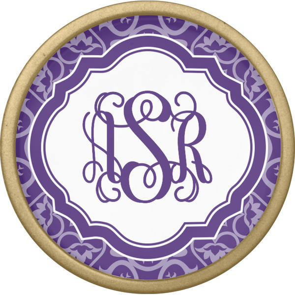 Lotus Flower Cabinet Knob - Gold - Front