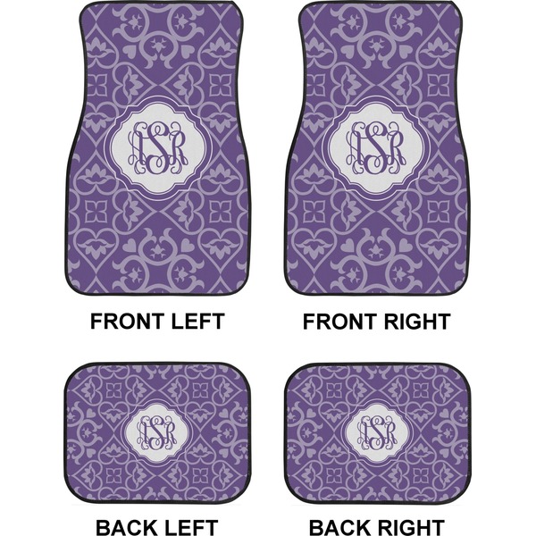 Lotus Flower Car Floor Mats Set (2F + 2B)