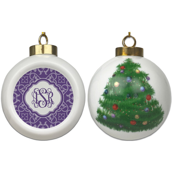 Lotus Flower Ceramic Christmas Ornament - X-Mas Tree (APPROVAL)