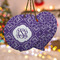 Lotus Flower Ceramic Ornament w/ Monogram