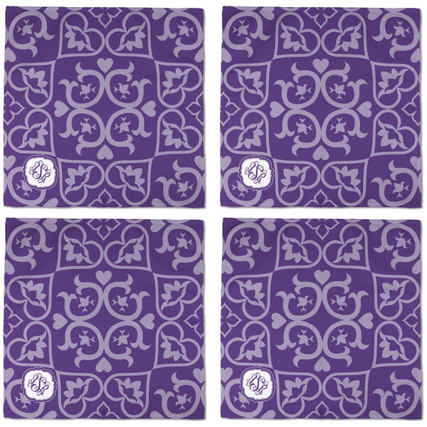 Lotus Flower Cloth Napkins - Personalized Dinner (APPROVAL) Set of 4