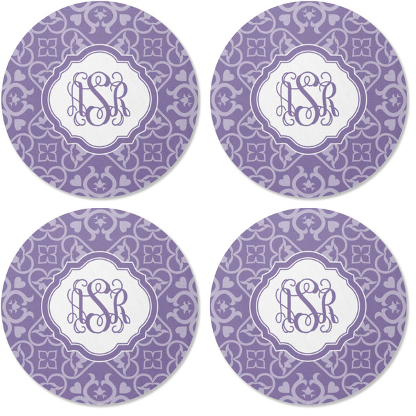 Lotus Flower Coaster Round Rubber Back - Apvl