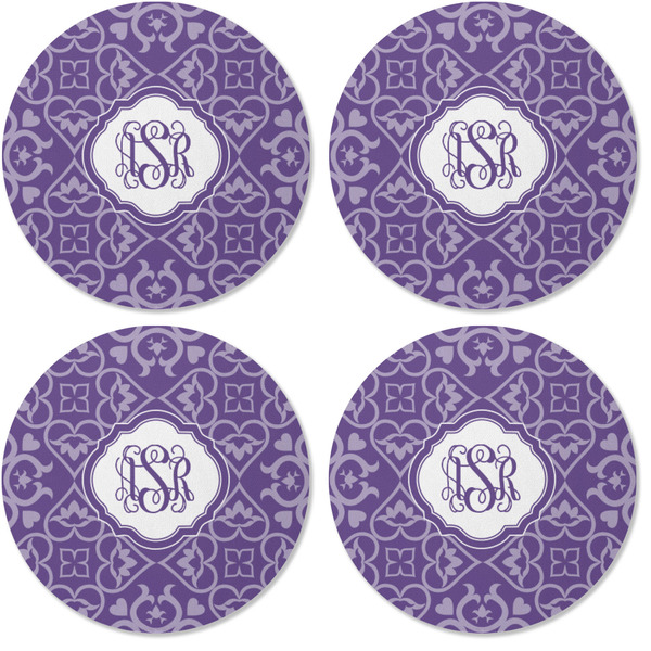 Lotus Flower Coaster Round Rubber Back - Apvl