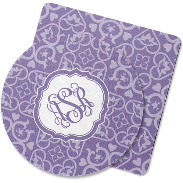 Custom Lotus Flower Rubber Backed Coaster (Personalized)