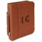 Lotus Flower Leatherette Book / Bible Cover with Handle & Zipper (Personalized)