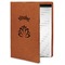 Lotus Flower Leatherette Portfolio with Notepad - Small - Double Sided (Personalized)