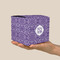 Lotus Flower Cube Favor Gift Box - On Hand - Scale View