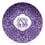 Lotus Flower Microwave Safe Plastic Plate - Composite Polymer (Personalized)