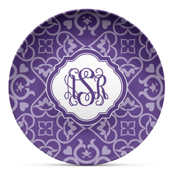 Lotus Flower Microwave Safe Plastic Plate - Composite Polymer (Personalized)