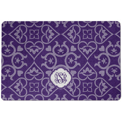 Lotus Flower Dog Food Mat w/ Monogram