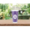 Lotus Flower Double Wall Tumbler with Straw Lifestyle
