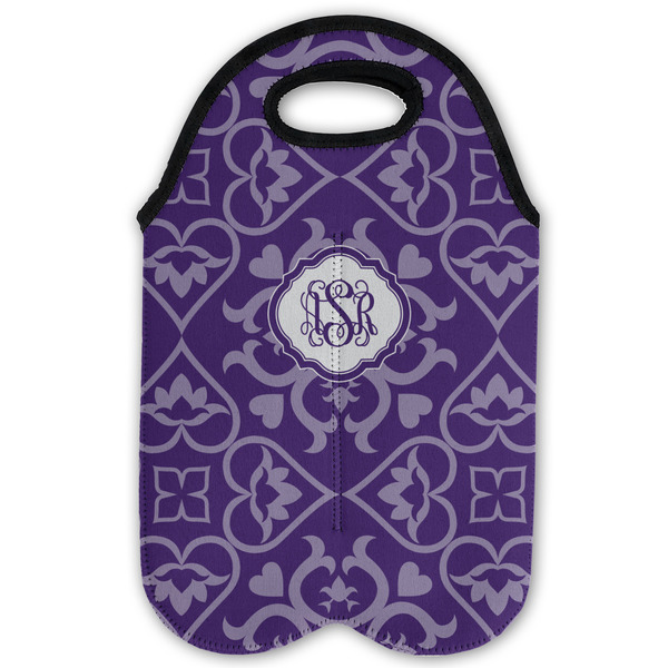 Lotus Flower Double Wine Tote - Flat (new)