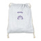Lotus Flower Drawstring Backpacks - Sweatshirt Fleece - Single Sided - FRONT