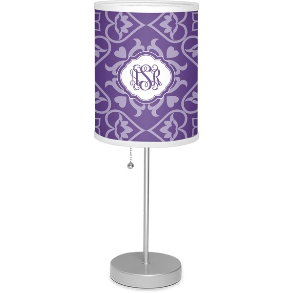 Custom Lotus Flower 7" Drum Lamp with Shade Polyester (Personalized)