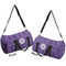 Lotus Flower Duffle bag large front and back sides
