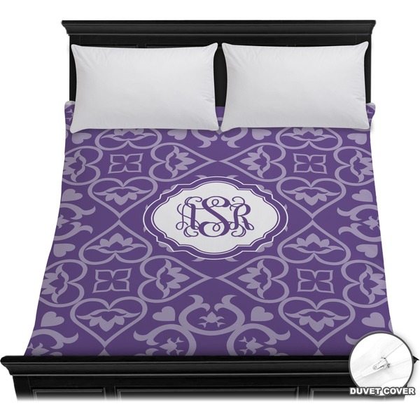 Custom Lotus Flower Duvet Cover - Full / Queen (Personalized)