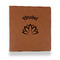 Lotus Flower Leather Binder - 1" - Rawhide (Personalized)