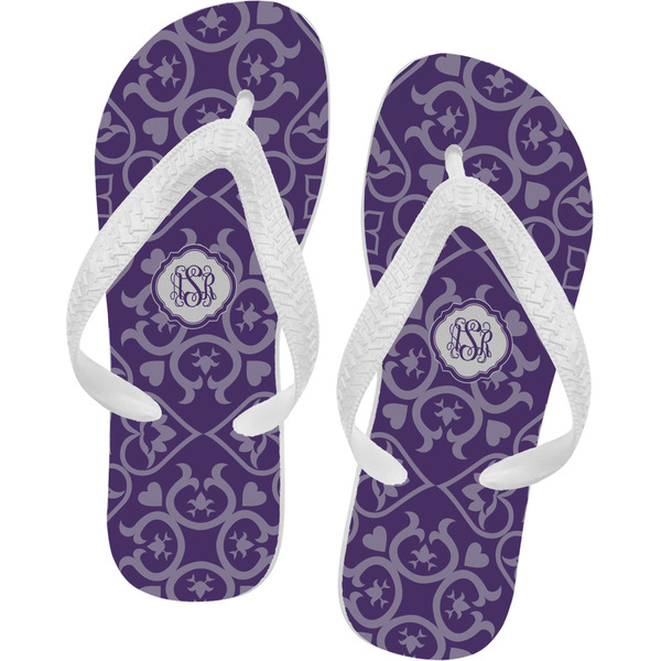 Custom Lotus Flower Flip Flops - Small (Personalized)