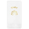 Lotus Flower Guest Napkins - Foil Stamped (Personalized)