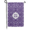 Lotus Flower Small Garden Flag - Single Sided w/ Monograms