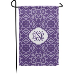 Lotus Flower Small Garden Flag - Double Sided w/ Monograms