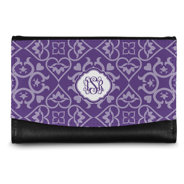 Custom Lotus Flower Genuine Leather Women's Wallet - Small (Personalized)