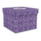 Lotus Flower Gift Boxes with Lid - Canvas Wrapped - Large - Front/Main