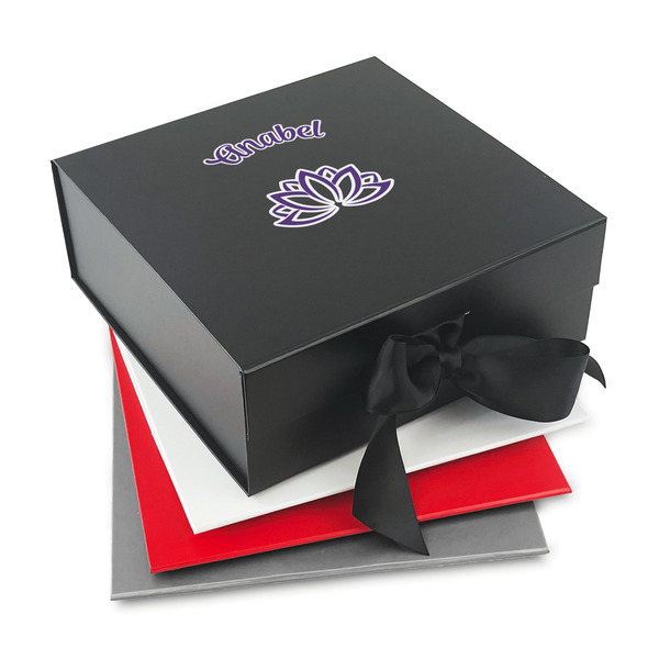 Custom Lotus Flower Gift Box with Magnetic Lid (Personalized)