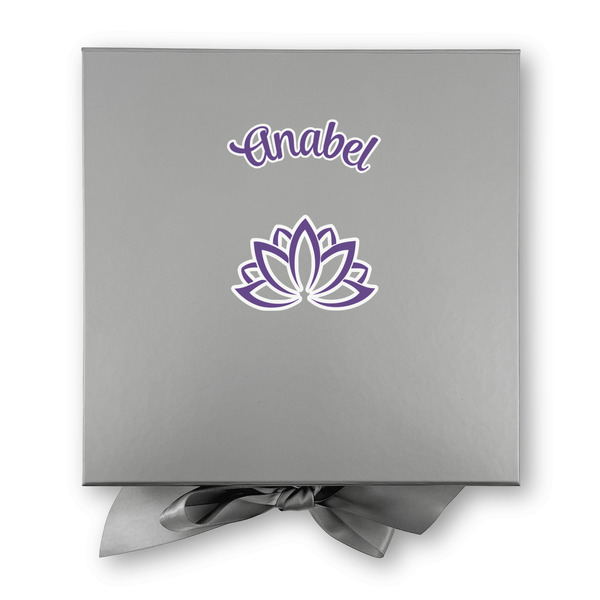 Lotus Flower Gift Boxes with Magnetic Lid - Silver - Approval