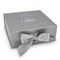 Lotus Flower Gift Boxes with Magnetic Lid - Silver - Front