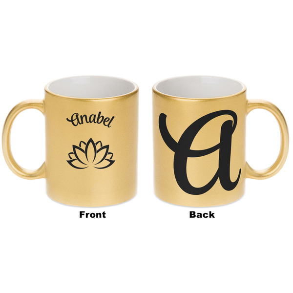 Lotus Flower Gold Mug - Apvl