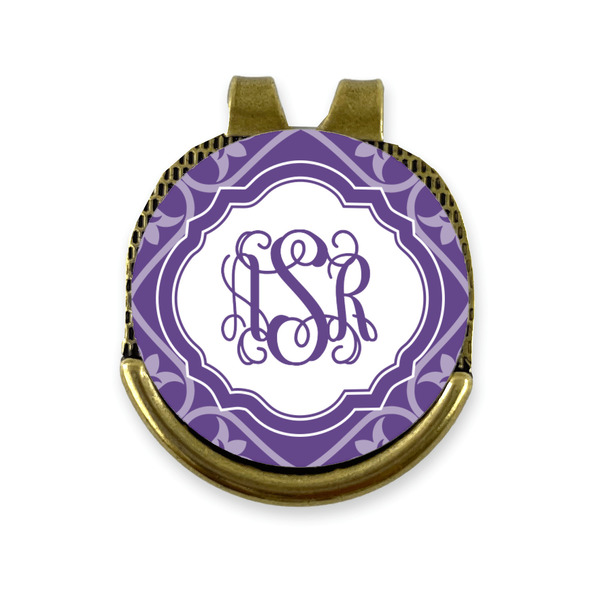 Custom Lotus Flower Golf Ball Marker - Hat Clip - Gold