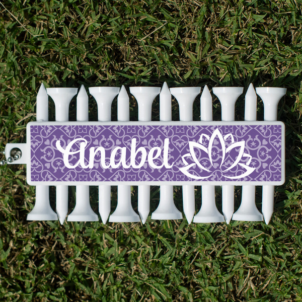 Custom Lotus Flower Golf Tees & Ball Markers Set (Personalized)