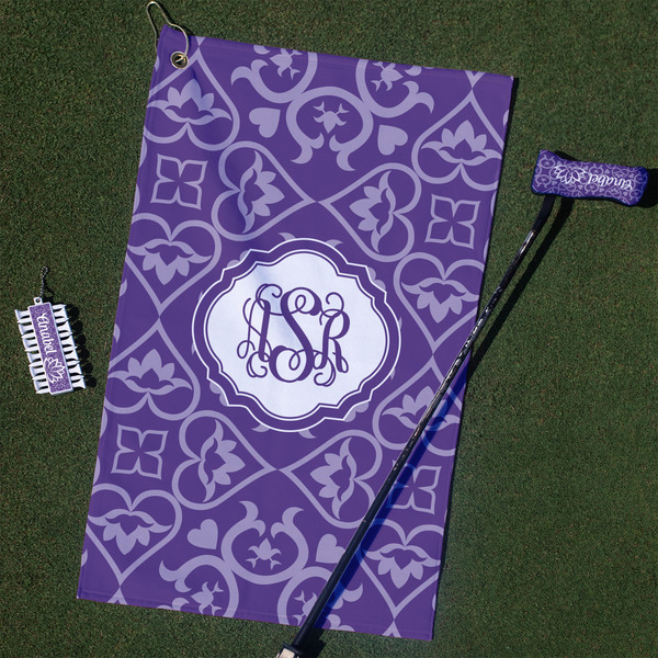 Custom Lotus Flower Golf Towel Gift Set (Personalized)