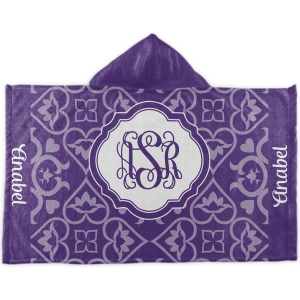 Custom Lotus Flower Kids Hooded Towel (Personalized)