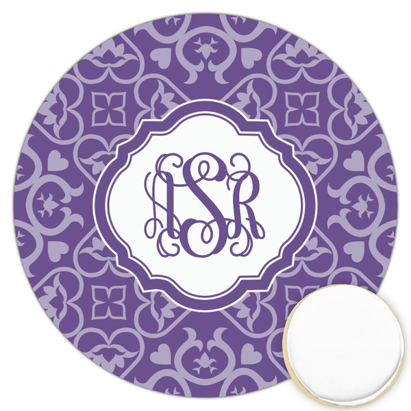 Custom Lotus Flower Printed Cookie Topper - 3.25" (Personalized)