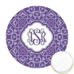 Lotus Flower Printed Cookie Topper - Round (Personalized)