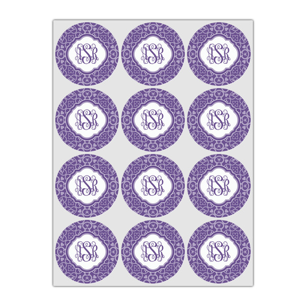 Lotus Flower Icing Circle - Small - Set of 12