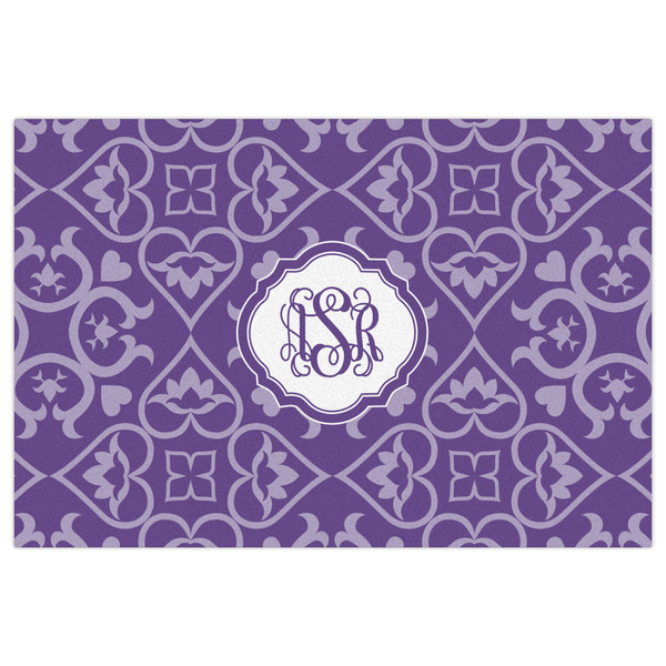 Lotus Flower Indoor / Outdoor Rug - 4'x6' - Front Flat