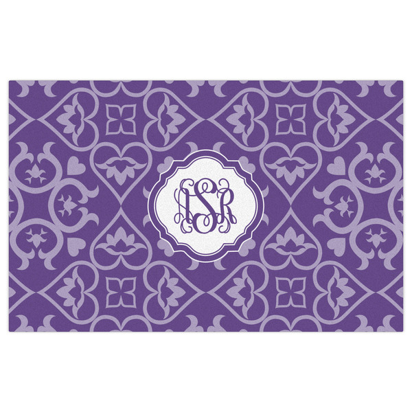 Lotus Flower Indoor / Outdoor Rug - 5'x8' - Front Flat