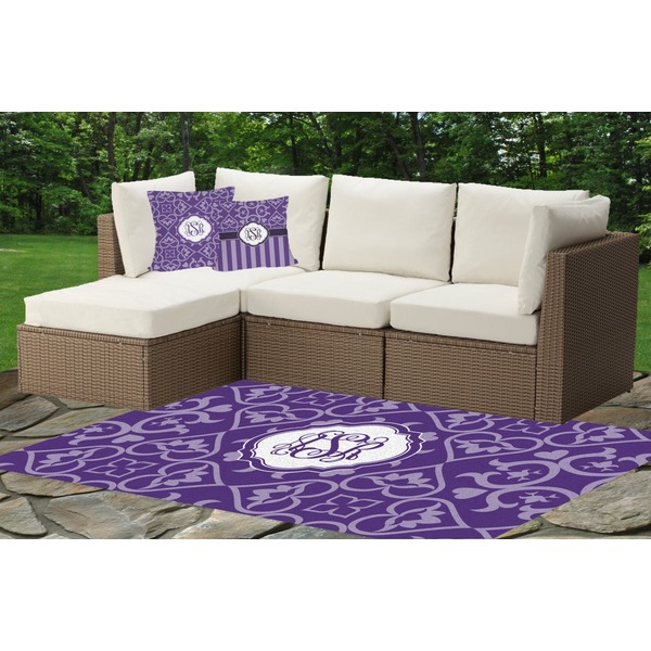 Lotus Flower Outdoor Mat & Cushions