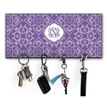 Lotus Flower Key Hanger w/ 4 Hooks w/ Monogram